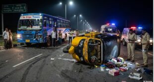 आंध्र प्रदेश के पलनाडू में भीषण सड़क हादसा: प्राइवेट बस ने ऑटो को रौंदा, 6 महिलाओं समेत 7 की दर्दनाक मौत; इलाके में मचा कोहराम