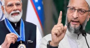 उज्बेकिस्तान के सर्वोच्च सम्मान पर ओवैसी का पीएम मोदी और बीजेपी पर तंज, बोले बाबर के देश से मिला अवार्ड