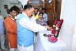 बुलंदशहर विधायक स्वर्गीय अनिल शर्मा के आवास पर पहुंचकर उनके स्मरण चित्र पर पुष्प अर्पित किये, केशव प्रसाद मौर्य