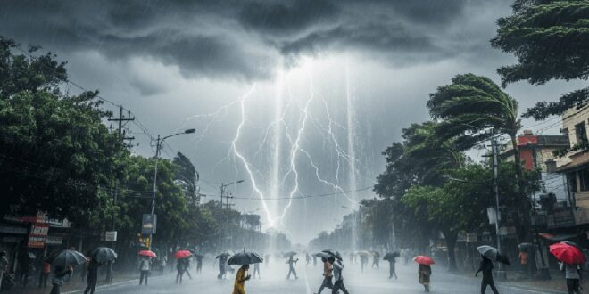 UP Weather Alert: यूपी के 21 जिलों में भारी बारिश और वज्रपात का अलर्ट! बादलों की गर्जना के साथ गिर सकती है बिजली, जानें अपने शहर के मौसम का हाल