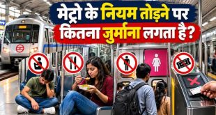 दिल्ली मेट्रो में फर्श पर बैठने, खाना खाने या महिला कोच में घुसने पर कितना चालान? DMRC के कड़े नियम और पेनाल्टी की पूरी लिस्ट